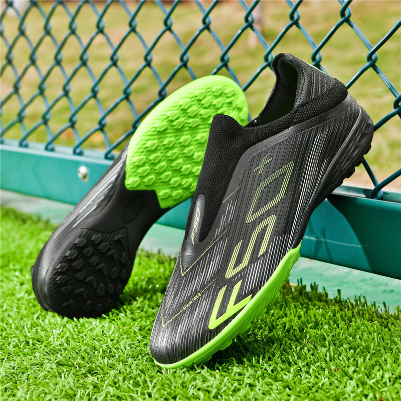 Tenis de Fútbol para Entrenamiento de Caucho Transpirables y Flexibles para Césped Natural y Artificial