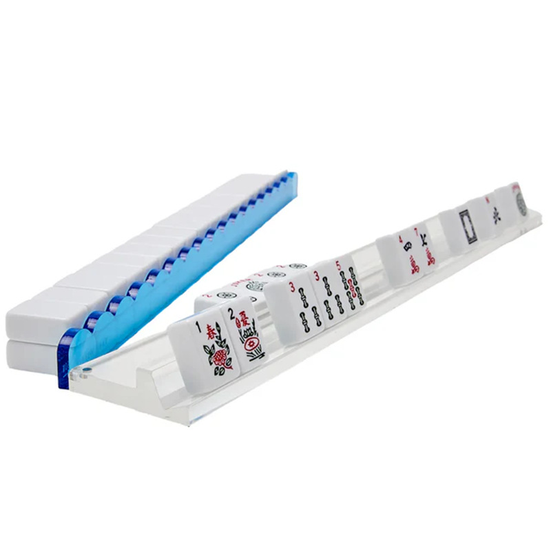 Customized 18/20/21/ 24inch Acrylic American Glass Mahjong Game Tiles with Stand Suitable for Entertainment