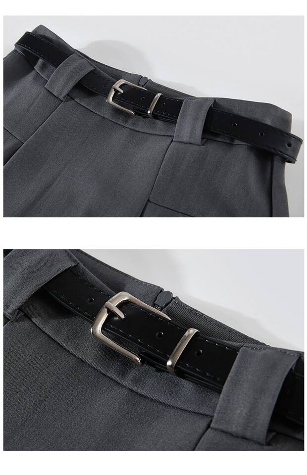Chân váy vest nữ cạp cao dáng chữ A xếp ly dài 72 cm — Bộ đồ màu xám cho người nhỏ (chiều dài váy 72cm ), Bộ đồ đen nhỏ nhắn (Chiều dài váy 72cm) chi tiết 11