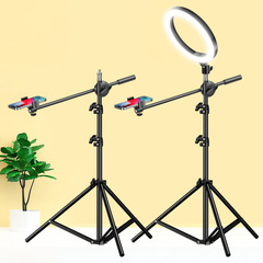 手機俯拍支架桌面直播三腳架錄視頻拍美食老師畫畫書法俯視補光燈