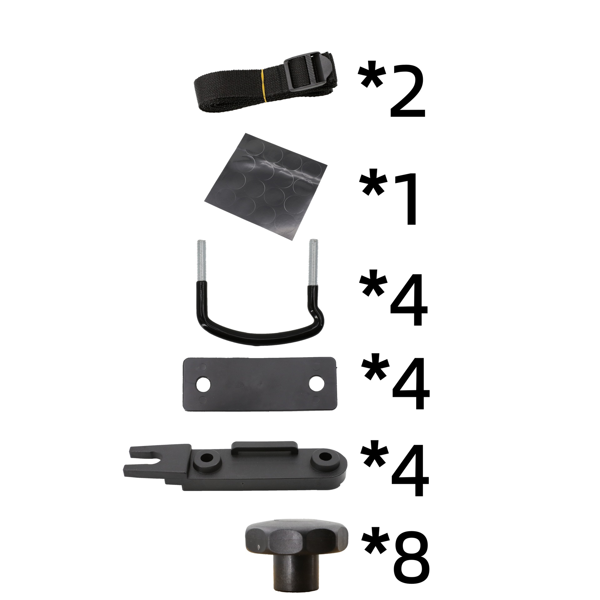 Car Roof Luggage Rack Installation Accessories Special U-Shaped Bolt U-Hook Luggage Rack Silent Crossbar Car Rack