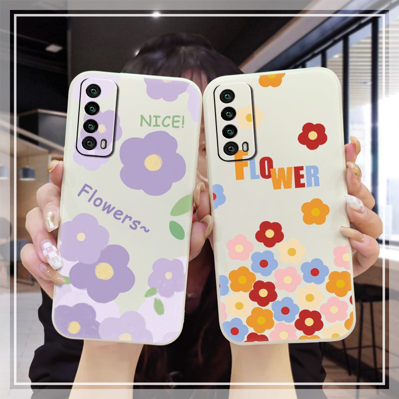 Suitable for Huawei mobile phone shell cute funny men's and women's interesting dustproof luxury simple heat dissipation creative couple flower