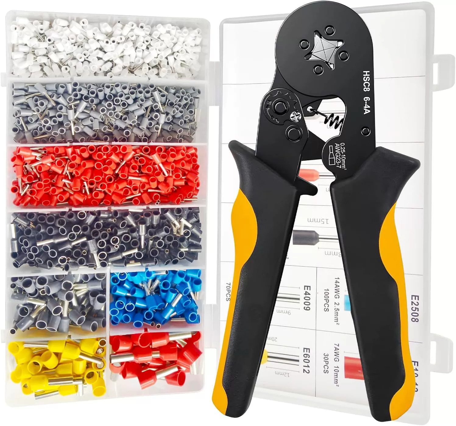 Набор HPMAISON Crimpzange с 1800 штуками наконечников, 0,25