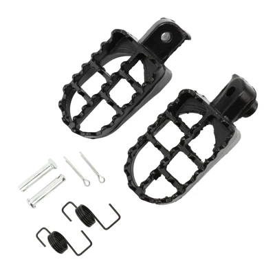 Off-Road Motorcycle Modified Universal Footrest Suitable for Suzuki Dl650V-Strom Footrest Front Foot Pedal (Motorcycle pedals) - black