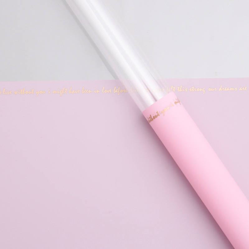 Bolsa de embalaje de flores de San Valentín al por mayor floristería arte floral material de bricolaje opp celofán impermeable bolsa de un solo haz de flores