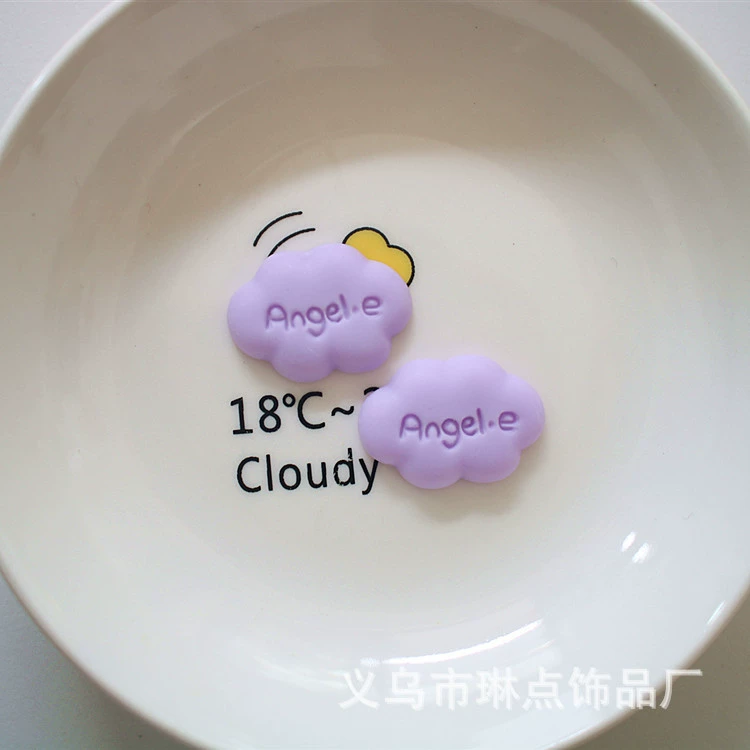 Силиконовая/смоляная накладка Angele Cloud Baiyun, кремовый клей, чехол для телефона, коробка для хранения, DIY-материал для украшений