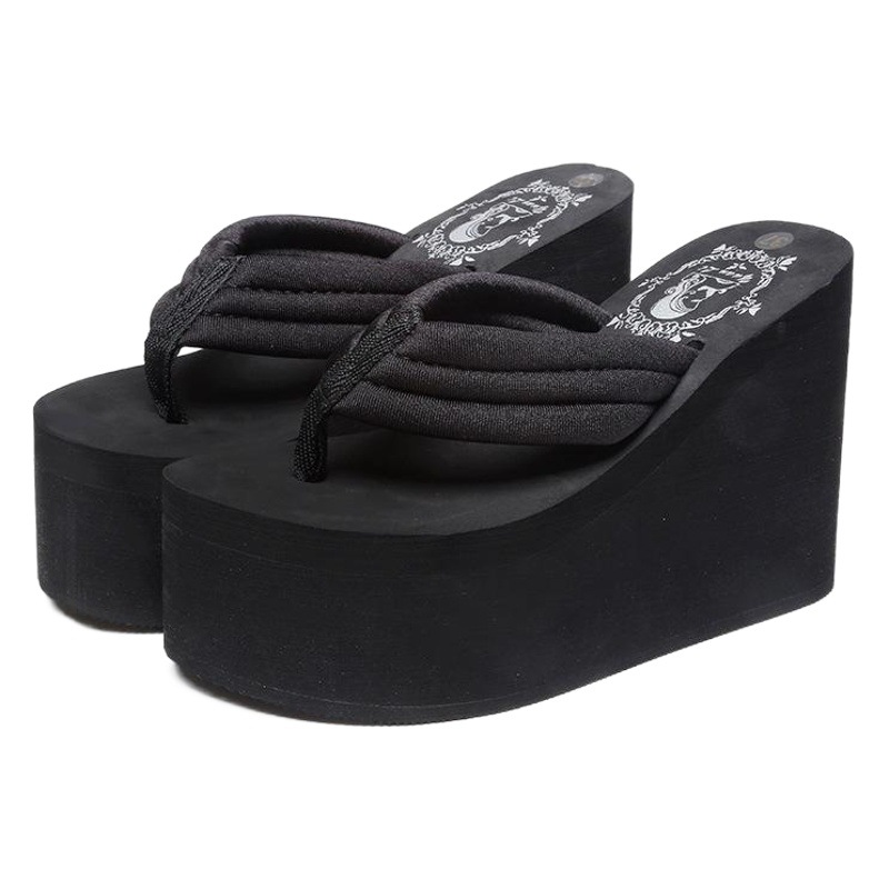 2025 chanclas para mujer bizcocho de verano con suela gruesa antideslizante, resistente al desgaste, bolso de tela de todo fósforo para mujer, sandalias y zapatillas