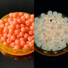 Fast Absorbing Glow-in-the-Dark Beads Sea Fishing Fluorescent Round Beads Lure Fishing Gear Taiwanese Beads Long Bright Glow Decorative Accessories