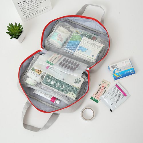 Foreign Trade Supply Home Use Student Prevention Protection Bag Children Convenient Carry Medical Kit First Aid Health Bag Large Size