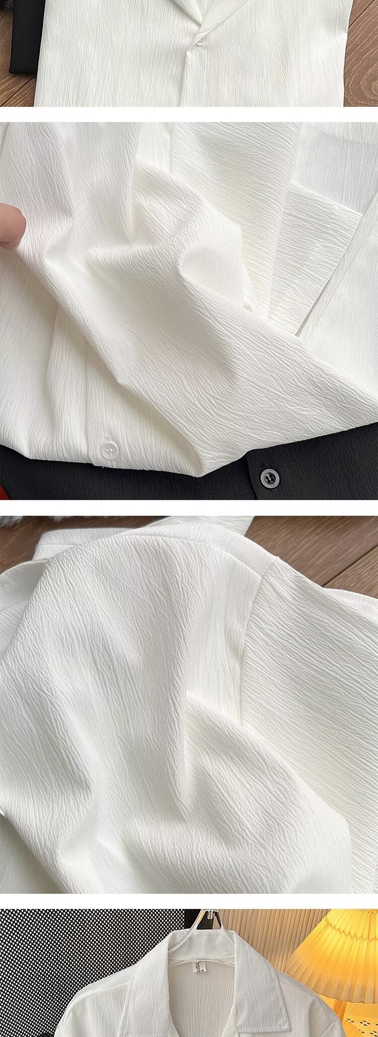 ForMen High-End Draped Ice Silk Shirt For Men, Short Sleeve Loose Fit American Cuban Collar Shirt, Summer Trendy Cool Couple's_voghion.com