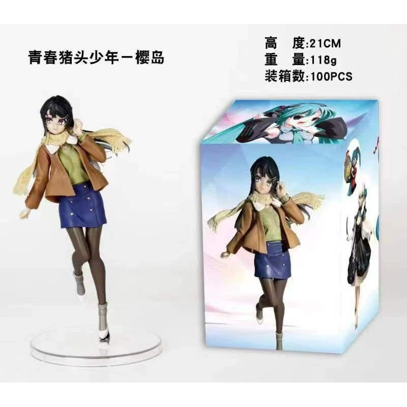 Фигурка (TAiTO) Hatsune Miku и Mai Sakurajima, 21 см, ПВХ, юношеская поза