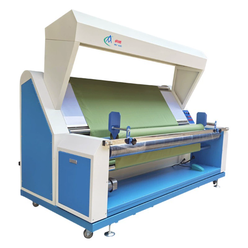 Автоматическая электрическая машина для контроля краев тканей, предназначенная для текстильных материалов, с функцией намотки рулонов, коррекции косых швов и интеллектуального контроля ткани.