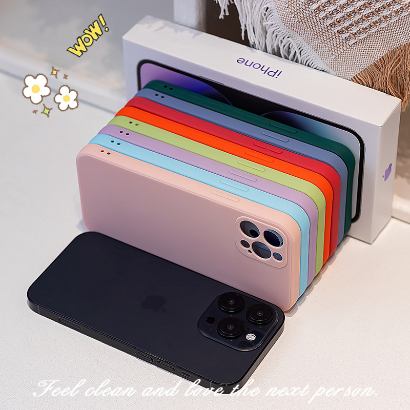 Minimalistische Handyhülle Aus Mattem Tpu Für Apple Iphone 14_voghion.com