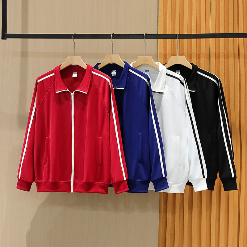 300g Cotton Polyester Zipper Sports Sweatshirt Men's and Women's Fashion Jacket Custom Printed Logo Printing Class Uniform School Uniform New Style 300g Cotton Polyester Zipper Sports Sweatshirt Men's and Women's Fashion Jacket Custom Printed Logo Printing Class Uniform School Uniform New Style