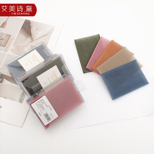 Korean style fashionable girls bangs stickers magic stickers boxed girls broken hair magic stickers fairy headdress hair accessories wholesale