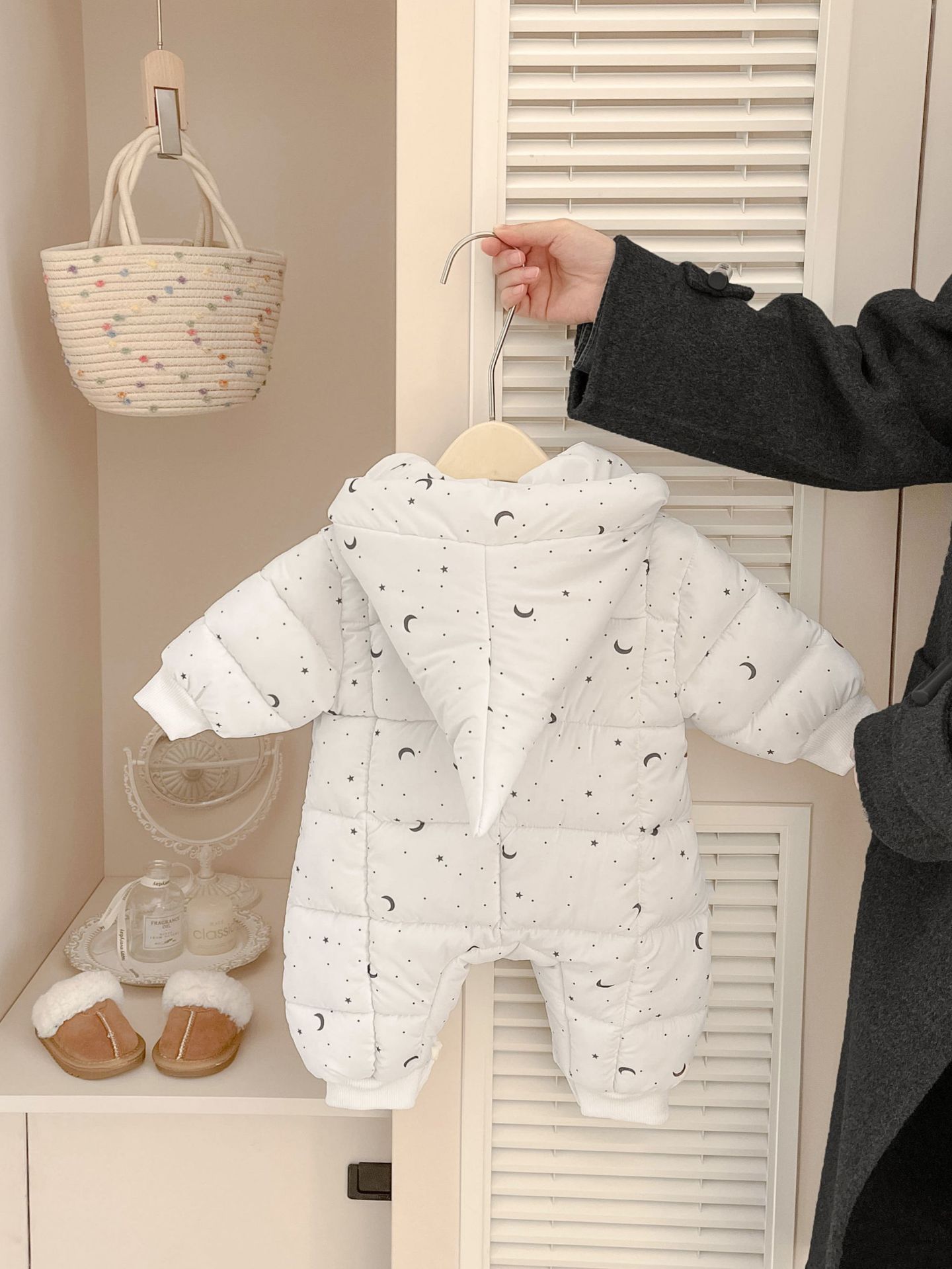 Ropa de invierno de algodón intercalado, camiseta de algodón gruesa y cálida, ropa de invierno para bebés, ropa de trepa