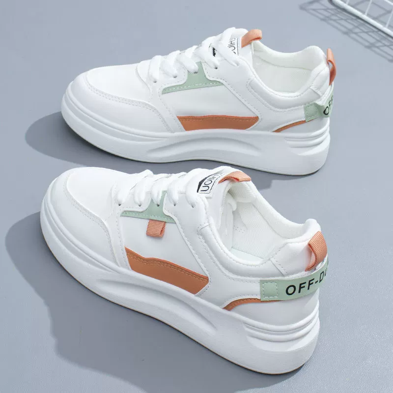 Белые кроссовки для женщин лето 2025 модные универсальные популярные весна и осень новые спортивные белые кеды