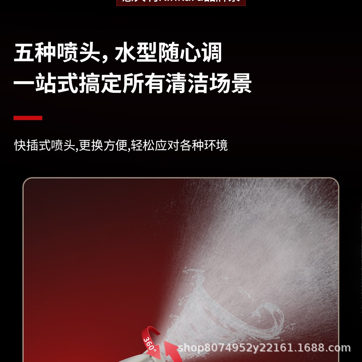 Industrial-Grade Cleaning Machine 800kg Commercial Car Washing Machine High-Power High-Pressure Water Gun for Car Wash Shops Sandblasting and Rust Removal