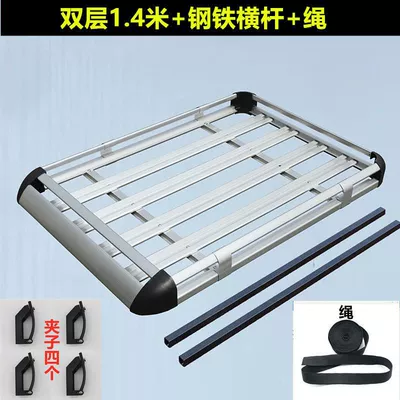 Racks, Car bike rack - double-layer-141-steel-crossbar-rope-plastic-corner