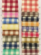 新款秋冬全棉格子面料 全精梳高档斜纹磨毛格子衬衫面料 装饰玩具