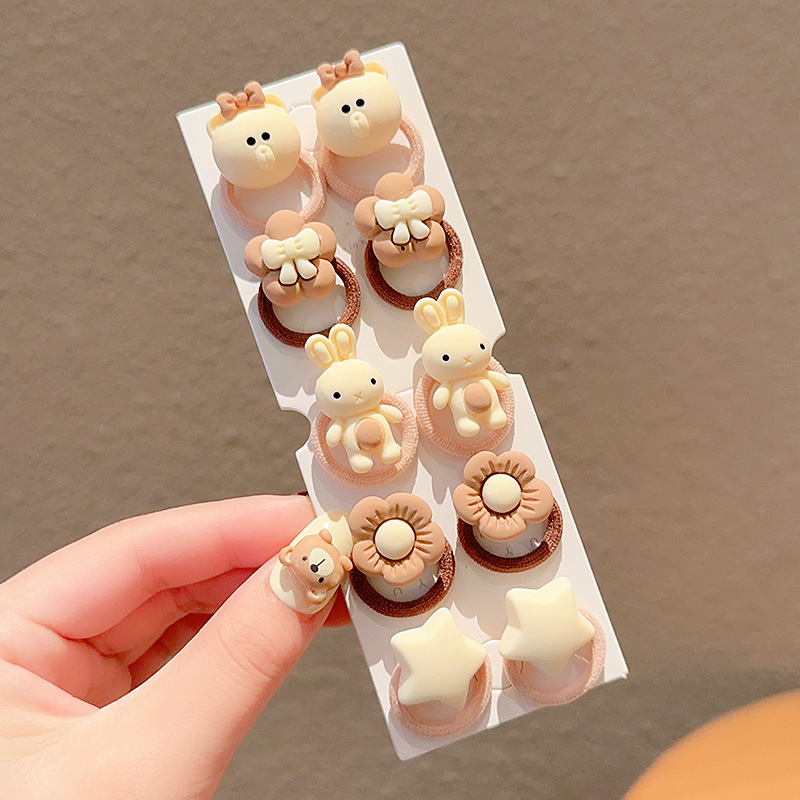 El lazo para el cabello del bebé no daña el cabello, banda de goma pequeña, cuerda para la cabeza, banda de goma elástica alta, cuerda para el cabello para niñas, tocado, accesorios para el cabello para niños al por mayor