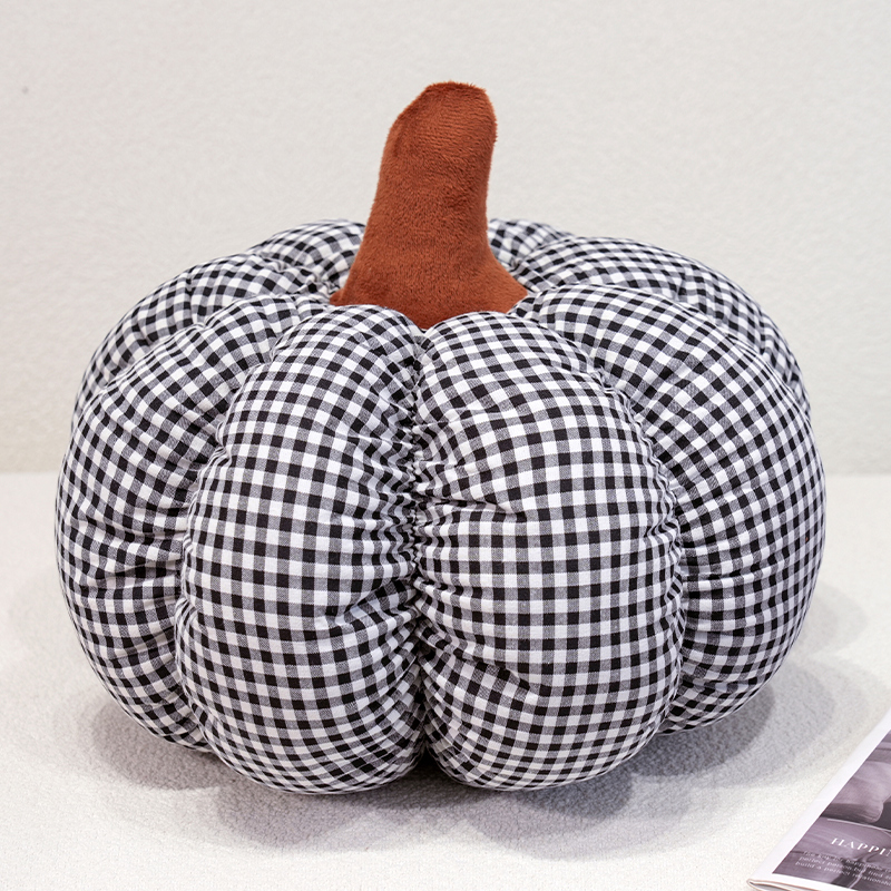 Cojín Decorativo Forma de Calabaza de Poliéster y Algodón PP para Sofá y Sala de Estar