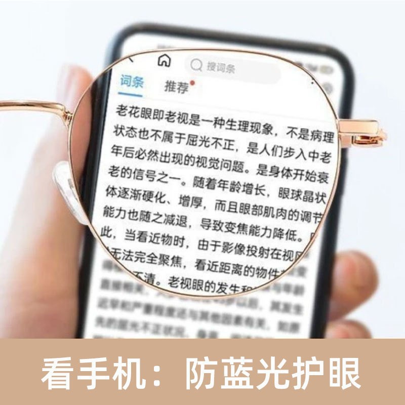 Gafas de lectura de estilo occidental de alta definición, lectura de marco grande, lectura de periódicos, modelos calientes de mediana edad y ancianos, gafas de lectura ultraligeras de metal de celebridades de Internet que reducen la edad