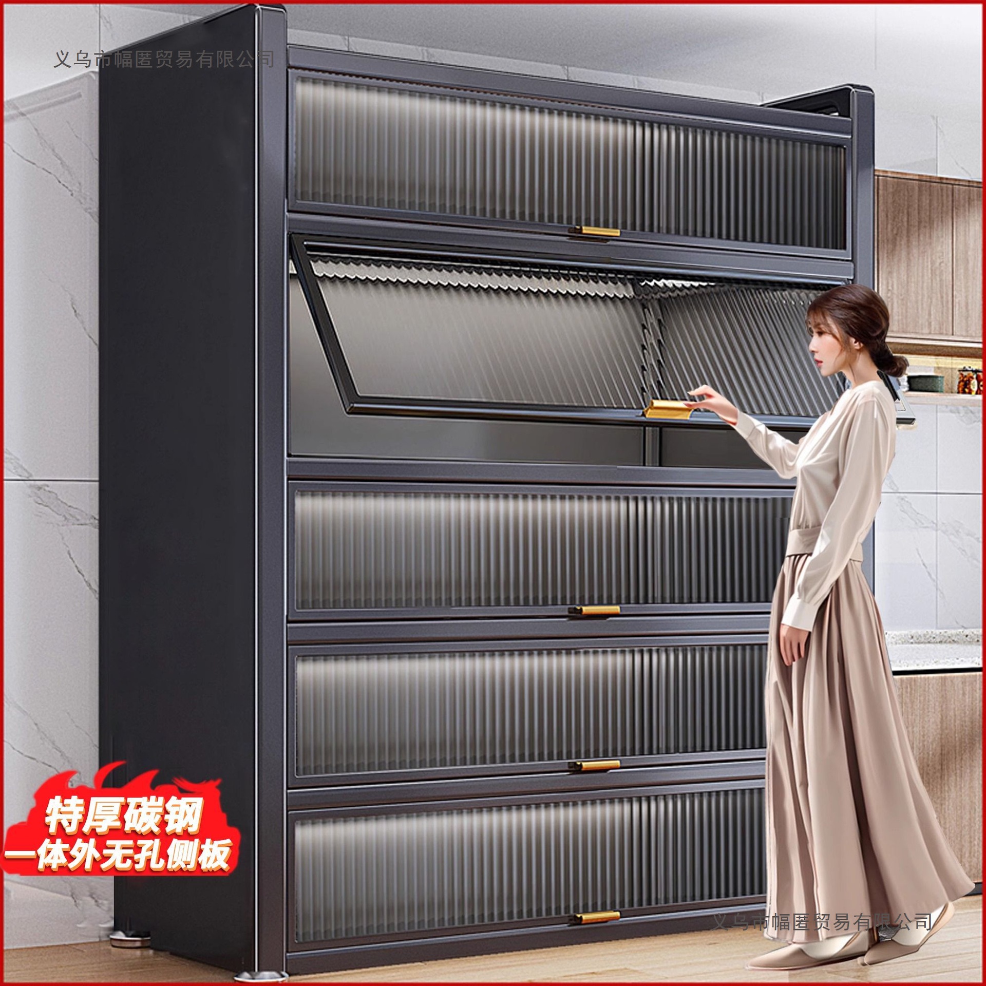 Light Luxury Wine Cabinet with Door, Transparent Wall-Mounted Integrated Living Room Display Cabinet, Modern Simple Home High-End Wine Rack Storage Cabinet