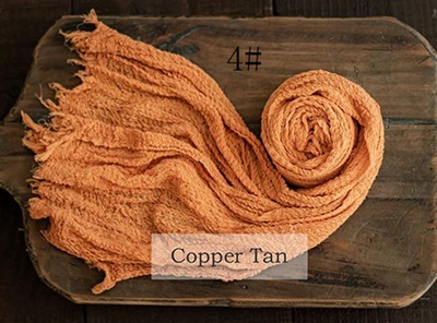 Toalla de gasa recién nacido niños fotografía elástico envoltura de tela bebé fotografía tela plisada seersucker envoltura de tela