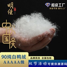 21标品牌厂家直销5A羽绒水洗90%鸭绒高蓬松无异味新国标填充物