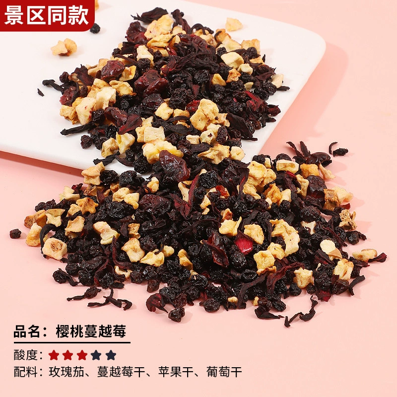 Fruit tea, flavored tea contains rose