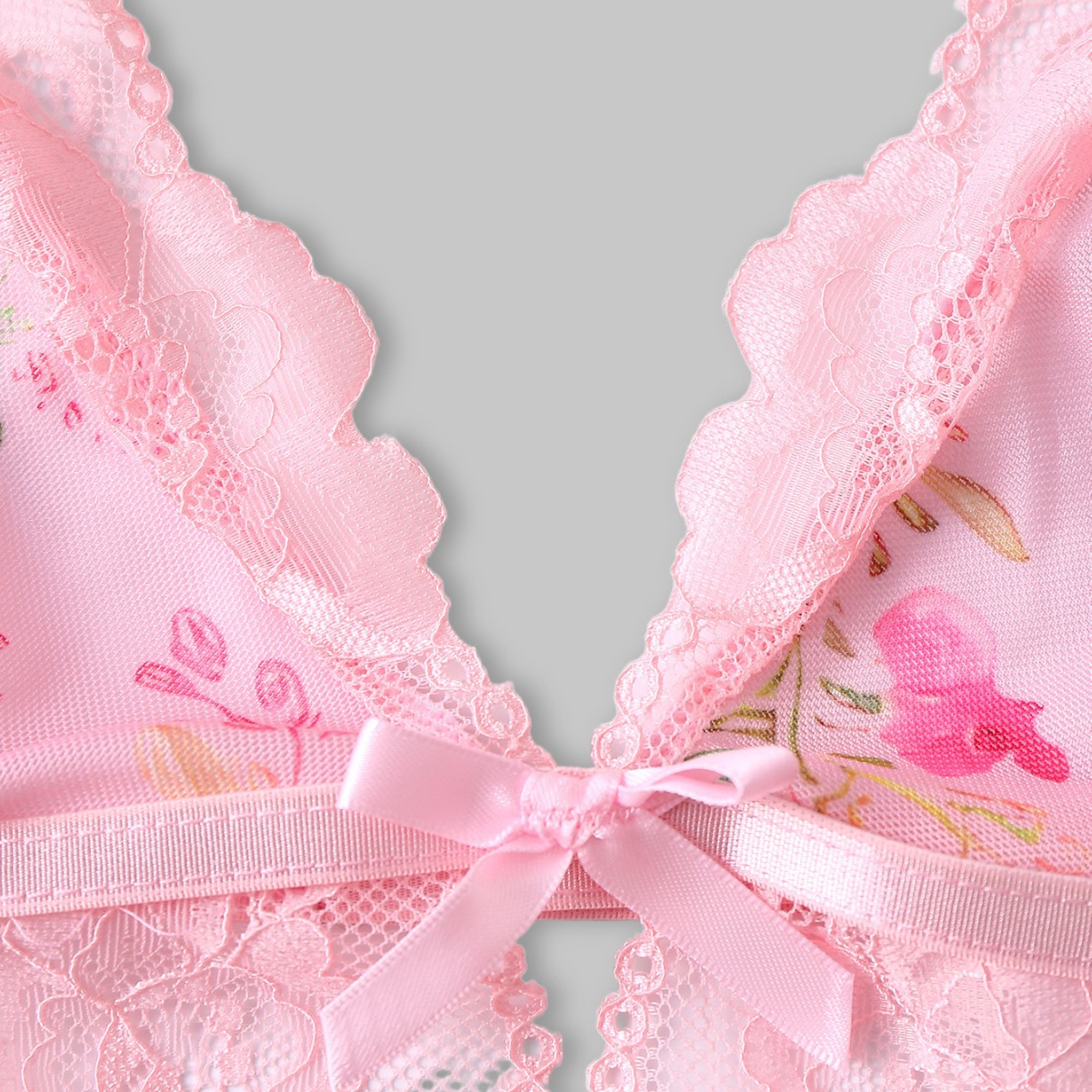 Pijamas sexy transfronterizos europeos y estadounidenses, impresión de perspectiva, tentación, ropa interior de una pieza, venta caliente de comercio exterior de Amazon AliExpress