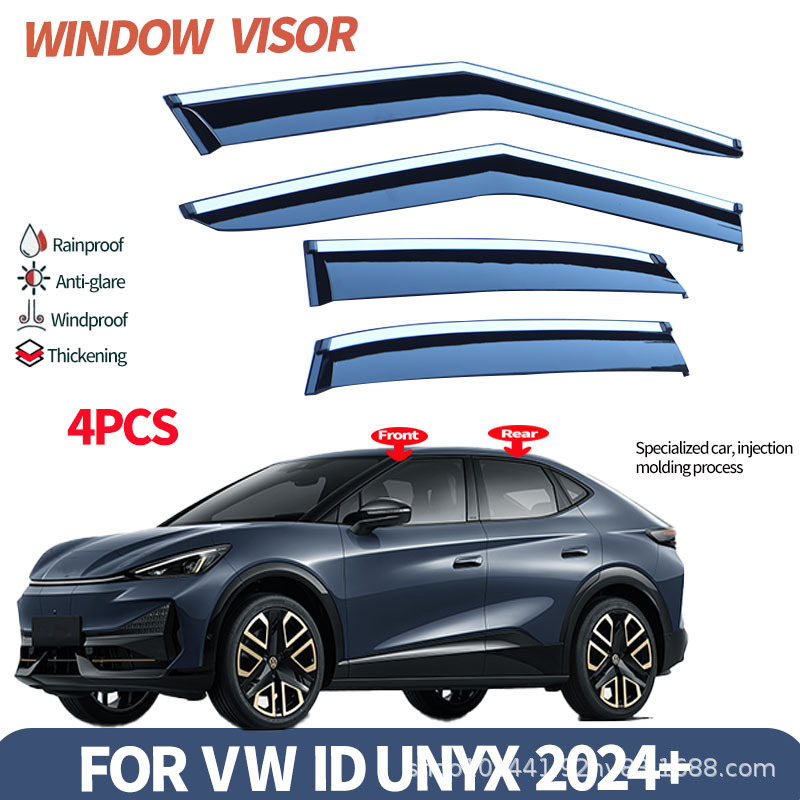 Suitable for Volkswagen Vw Id.Unyx 06 and Other Car Window Rain Guards Cupra Tavascan Rain Eyebrow Sun Visor