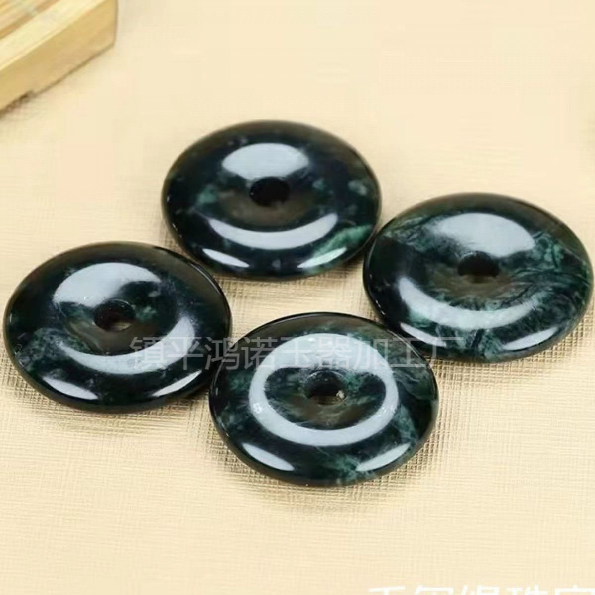 (2개) 천연 티베트 옥 야오왕 스톤 대형 평화 버클 펜던트 자석 사문석 옥 평화 버클 펜던트 옥 보석