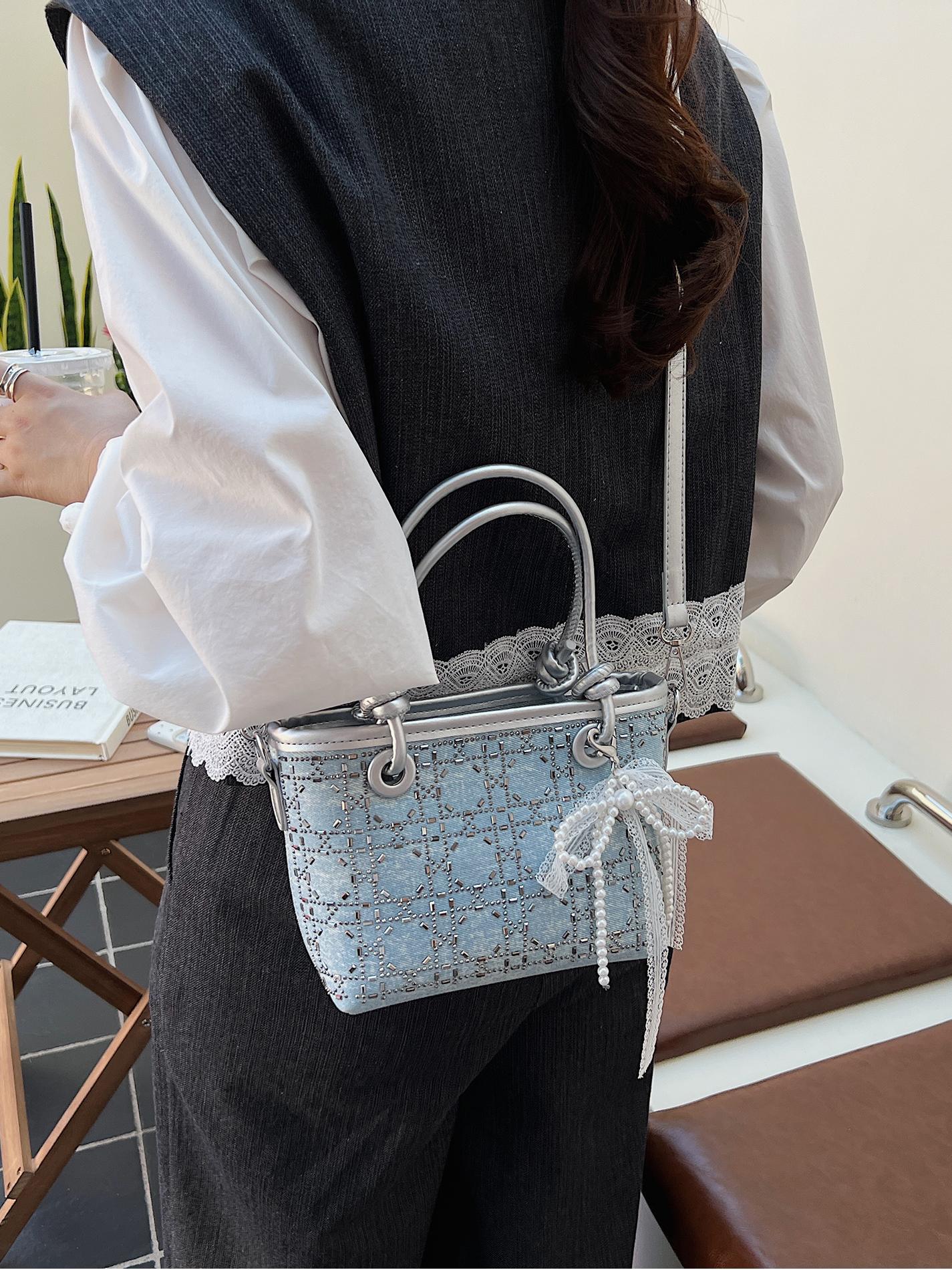 Transfronterizo coreano estilo extranjero simple bolso de cubo 2025 nuevo estilo de transporte de textura bolso de hombro de moda universal bolso de mano