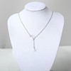 Fashionable accessory, chain for key bag , universal short pendant, necklace, European style, simple and elegant design