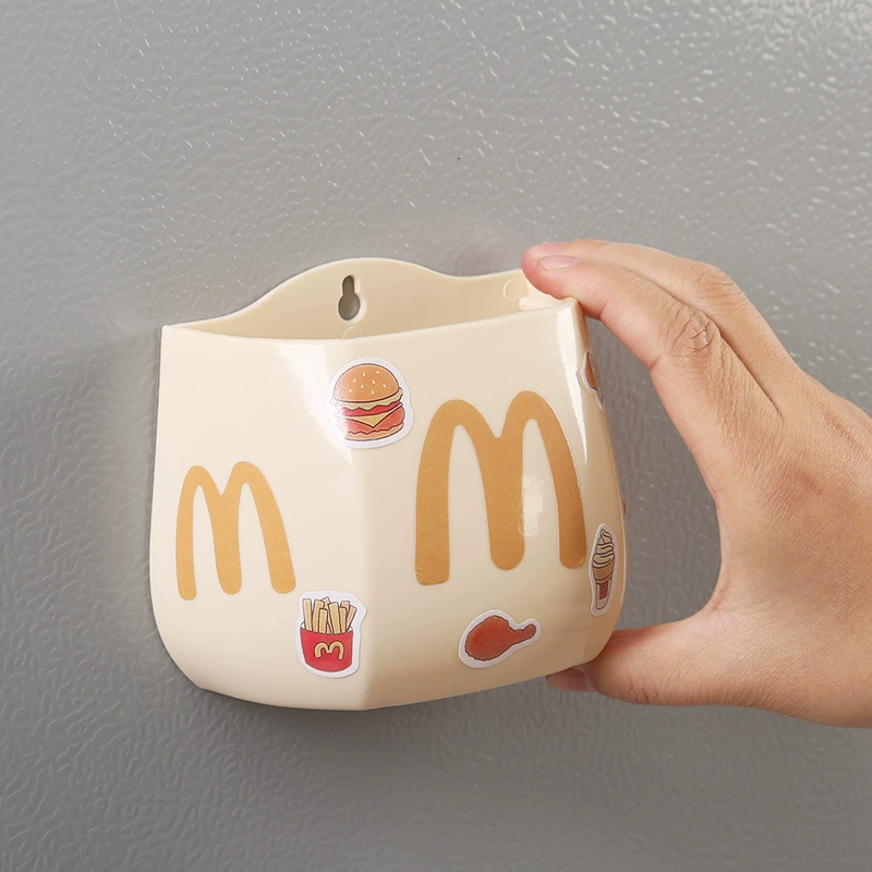 Mai Men McDonald's холодильник магнитный ручка патрон для хранения коробки с магнитом на спине с магнитом без пробивания Настенная коробка для хранения кухни