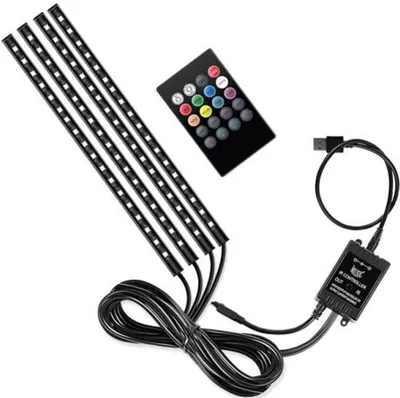 decorative light colorful atmosphere light, Other lights - usb72ledremote-control-model-colorful-light-strip-voice-control-bag