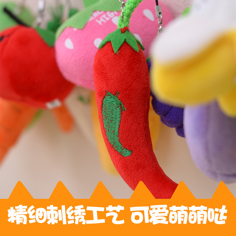 Muñeco de Peluche con Forma de Frutas y Verduras de Terciopelo Suave para Máquinas de Peluches