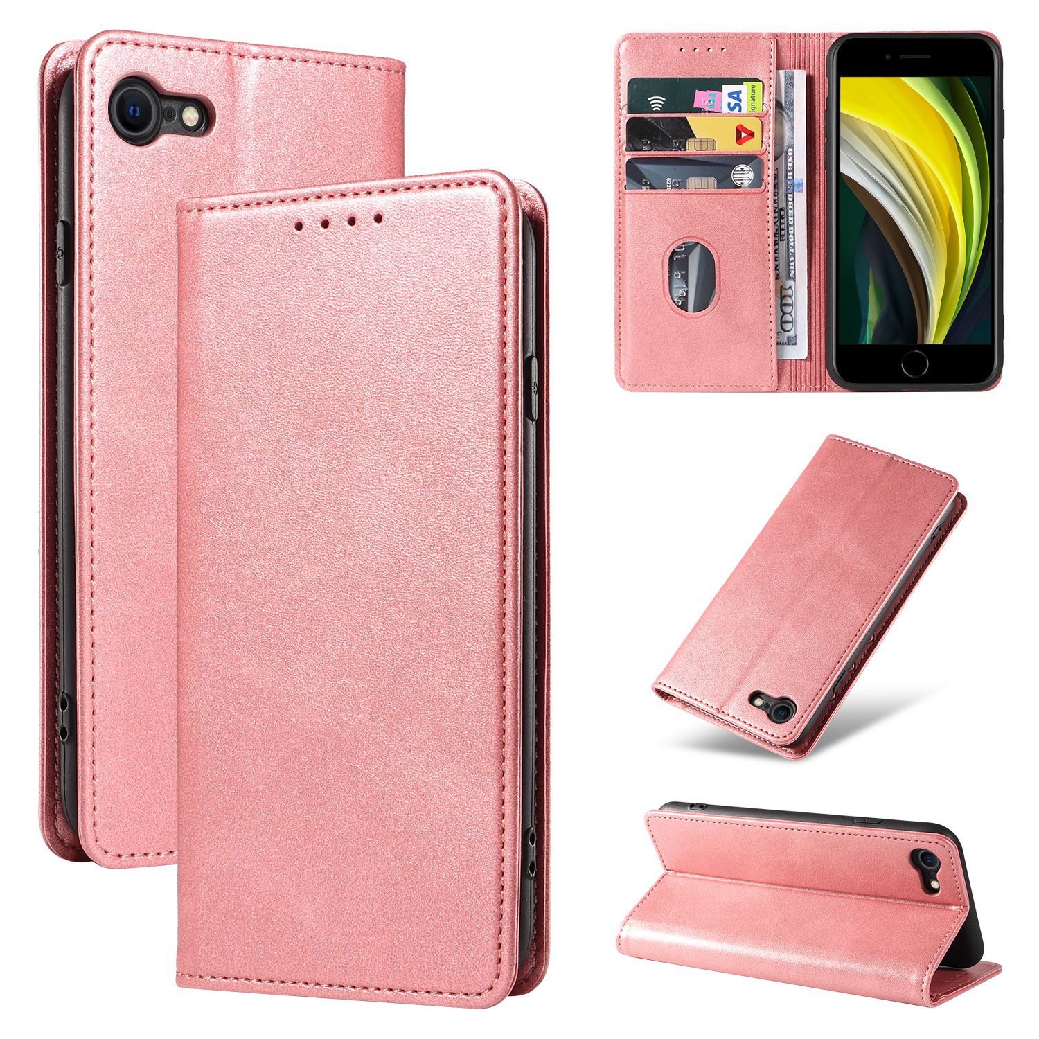 Leather Flip Case For Iphone 17 And 16 Pro With Card Holder_voghion.com