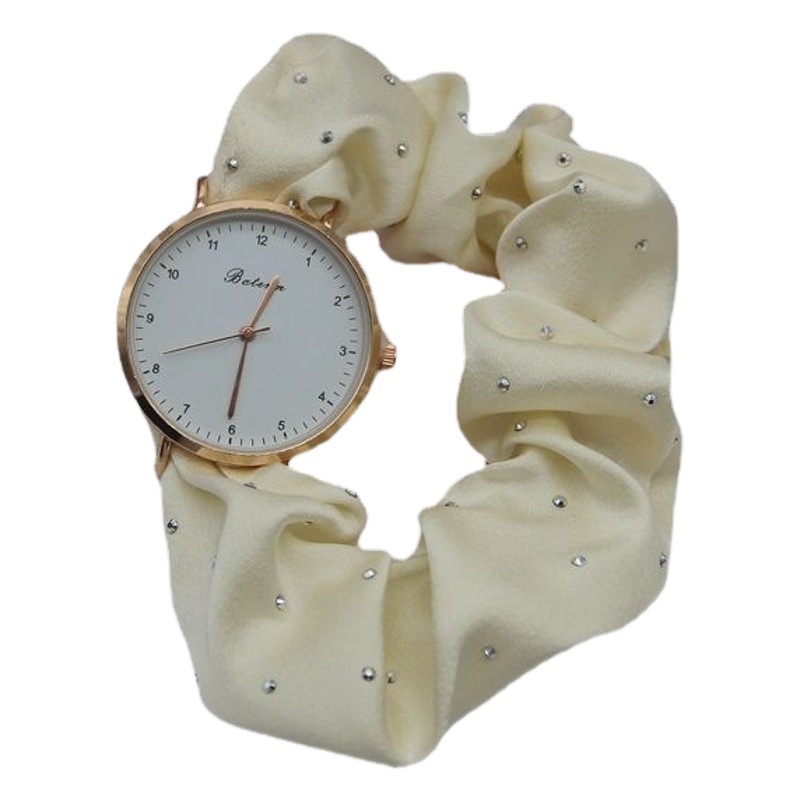 South Korea's Dongdaemun Ins Style Creative Fashion Diamond Ribbon Digital Watch Female Fairy Elegant Female Watch Trend