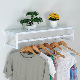 Iron Clothing Store Wall Shelves Side Hanging Clothes Hangers Children's Clothing Store Wall-Mounted Clothes Hangers Women's Clothing Store Display Racks