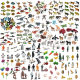 Explosive Simulation Wild Animal Dinosaur Farm Marine Insect Model suit Children Early Education Animal Toy Model