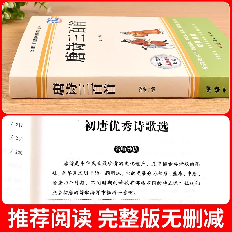 唐詩三百首、中学生向けの本格全集、9年生の課外読書本、必読の本格本|undefined