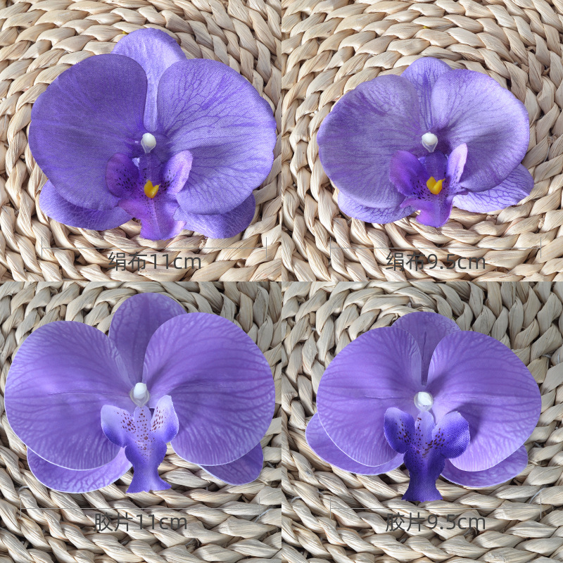 Phalaenopsis personalizada cabeza de flor simulación accesorios de pared de flores bricolaje decoración de boda hecha a mano flor flor flor flor flor flor flor horquilla material de tocado