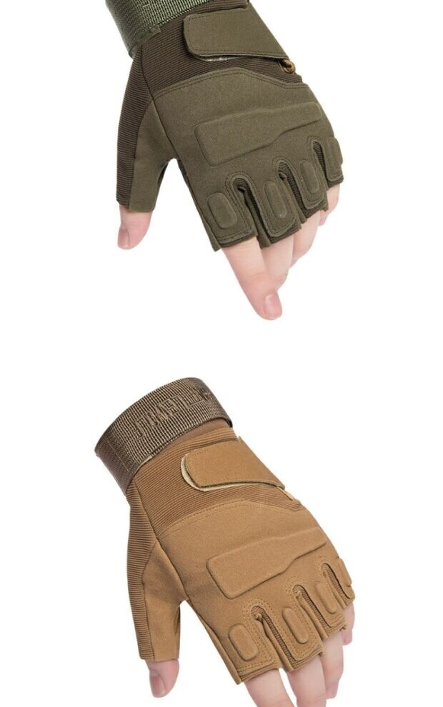 Half finger tactical for male military enthusiasts, outdoor training, protection, cycling, fitness, anti slip,_viptrois.com