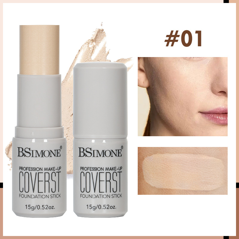Barra de Base de Maquillaje Correctora, De Larga Duración, Corrector de Poros, para Maquillaje Facial