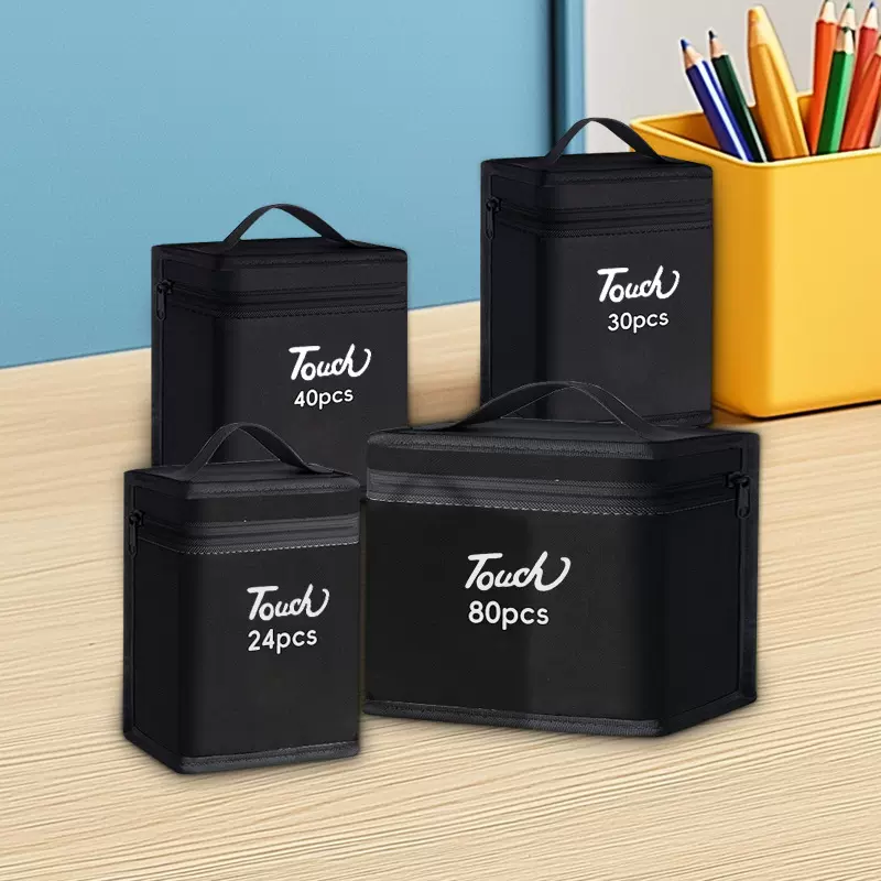 笔袋学生马克笔专用便携可手提大容量收纳袋防水儿童彩笔牛津布袋