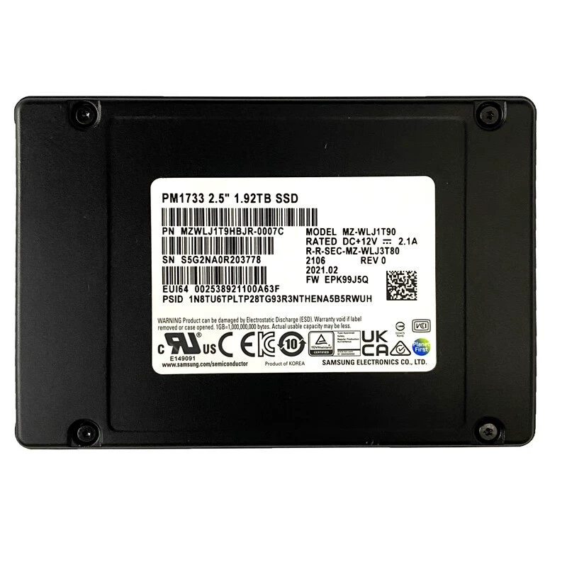 PM983/PM9A3 U.2/M.2 22110 1.92Т enterprise-уровня твердотельный жесткий диск