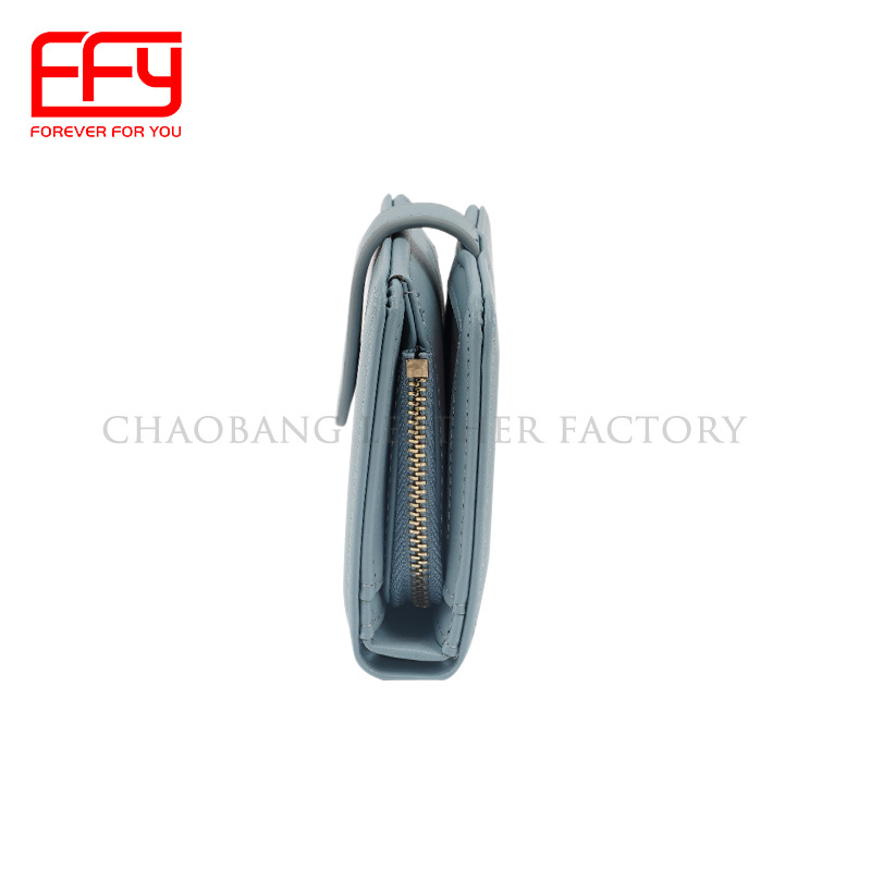 Verano nuevo bolso de color sólido multi-funcional de las mujeres billetera de moda simple de media longitud cartera para niñas puwallet